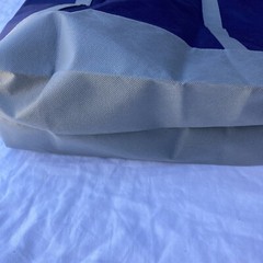 Reusable Shopping Bag Lot 2 Sea Shells Starfish Ocean Theme Blue Gray