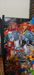 2022 DC JUSTICE LEAGUE REUSABLE TOTE BAG + 2 Flash Movie Figures With Batman
