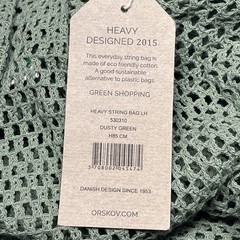 Orskov Copenhagen Organic String Bag Heavy Designed 2015 Green Shopping Hippie