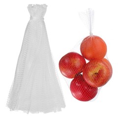 100Pcs Reusable Mesh Produce Bags 13.8 Inches Egg Hatching Bags White
