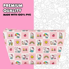 Concept One Hello Kitty Travel Makeup Bag, Trapezoid Cosmetic Organizer Multi