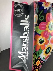 New~XL Double Sugar Skull Multi-Colored Reusable Shopping Bag -Marshalls