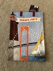 Trader Joe’s Rhode Island Reusable Shopping Bag Foldable Poly Multicolor