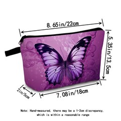 MoCaliduccious Small Butterfly Makeup Bag for Purse Cosmetic 04