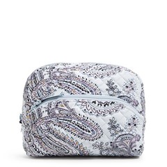 Vera Bradley Women’s Cotton Large One Size, Soft Sky Paisley
