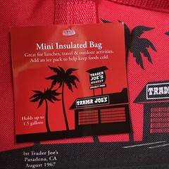 2 LIMITED EDITION Holiday 2024 TRADER JOE’s Mini Insulated Tote Bags Red Green