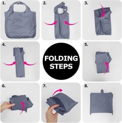Eco-Friendly Large Foldable Tote Bag – Waterproof, Washable, 50 Pound Capacity