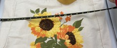 Sunflower Reusable Canvas Shopping Bag Handcrafted In India NWT