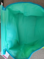 Trader Joe’s green palm tree print new just released insulated tote bags 1.5 gal