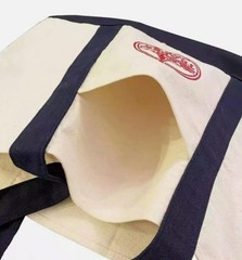 Trader Joe’s Bag Canvas Reusable Heavy Cotton Basic Style Shopping Navy Large