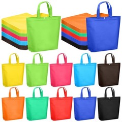 100 Pcs Reusable Grocery Bags Bulk Shopping Tote with Handle Non Woven Portab…