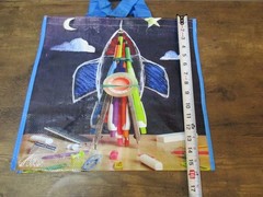One School Teacher Heavy Duty Reusable Tote Shopping Bag Large 16″ X 16″ X 9″