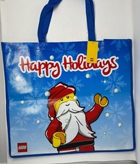 Official Lego Santa Minifigure Nylon Tote Reusable Gift Bag 17 x 19 x 7-1/2