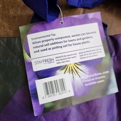 Stater Bros Purple Floral Reusable Shopping Bag