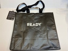 Ready Sports Drink Tote Bag Shopper Team Black White Log Canvas Carry All Brand