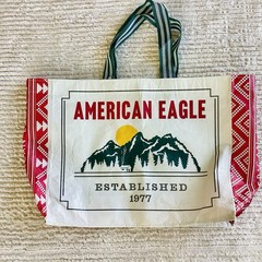 American Eagle Shopping Bag Mountains 20″ Recycled Plastic Bottles Reuseable