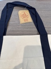 Trader Joe’s Bag Canvas Reusable Heavy Duty Basic Style Shopping Navy Large