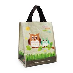 EcoJeannie Super Strong Laminated Mini Woven Reusable Shopping Tote Bag