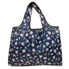 WRAPABLES ECOFRIENDLY LARGE NYLON REUSABLE SHOPPING BAGS SET OF 2