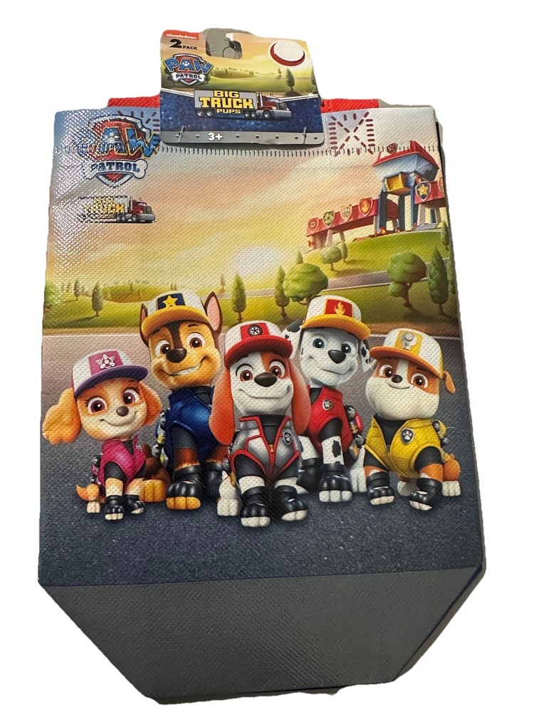 2 Pack Nickelodeon Paw Patrol 7x8x3.5 Inch Bags Kids Character Party W/Handles
