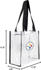 Team Clear Reusable Plastic Tote Bag Stadium Approved