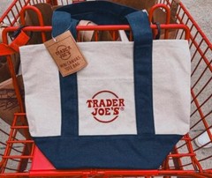 NWT Trader Joe’s Mini Canvas Reusable Tote Bags 4 Color SET – SOLD OUT IN STORES