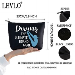 LEVLO Springboard Diving Cosmetic Bag Platform Gift – The Black