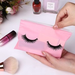 Noverlife 100PCS Eyelash 6×4 Inch (Pack of 100), Zipper Bags – Pink