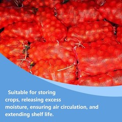 50 Pack Mesh Onion Bags, 14″×24″ Reusable Vegetable Produce 14”*24”, Red