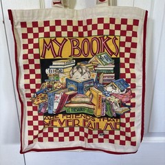 Mary Engelbreit Canvas Tote Book Bag My Books Are Friends That Never Fail Me