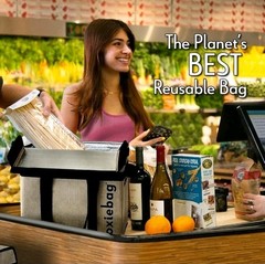 Reusable Grocery Bag (Single) – Durable Shopping Bag Box Insulated Foldable