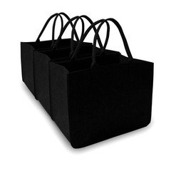 MEIANJU Beach Tote Bags, Felt Tote Bags for Grocery Shopping Felt Bags (16″x1…