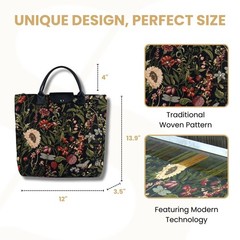 Tapestry Foldable Tote Bag Reusable Shopping Bag Grocery Bag in Morning Garde…