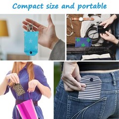 Foldable Reusable Shopping Bagstote Bags 6 Pack Grocery Bags With Hook Ecofriend