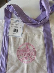 Trader Joe’s Lavender Purple Large Canvas Tote Bag Limited It Bag 2026 🐣💜