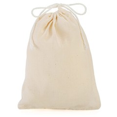 Suwimut 50 Pack Cotton Drawstring Bags, 5×7 Inch Inch, Unbleached