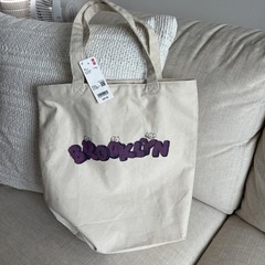 Kaws x Uniqlo PURPLE Brooklyn NYC 16 X 16 Tote Bag Williamsburg Exclusive NWTS