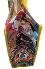 Disney Classic Movies Reusable Yellow Jumbo Shopping Gift Bag with Handle🆕