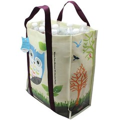 Combo SET EcoJeannie SuperStrong Laminated Mini Woven Reusable Shopping Tote Bag