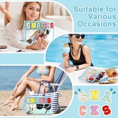 Snack Bag for Travel – 12.2 inches x 8.54 x 0.2 inches, Snack-Blue