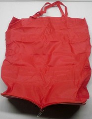 Red Foldable Reusable Collapsible Tote Shopping Bag