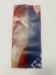 Reusable Foldable Plastic Shopping Bag Multicolor American Flag Pattern