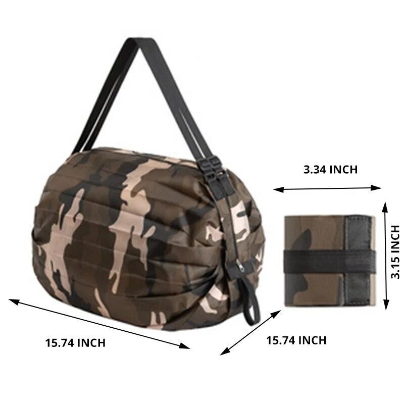 1pc Foldable Eco Waterproof Shopping Bag Large Capacity Travel Storage Tote 2