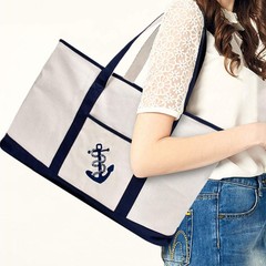 25″ Extra Large Canvas Tote Bag Heavy Duty Roomy Zipper Grocery Shopping Carr…