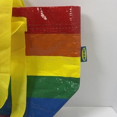 IKEA Storstomma Small gay Pride Bag Rainbow Reusable Shopping Tote LGBTQIA