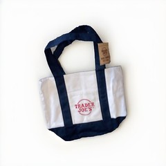 Trader Joe’s BLUE Mini Canvas Tote Bag Limited Edition