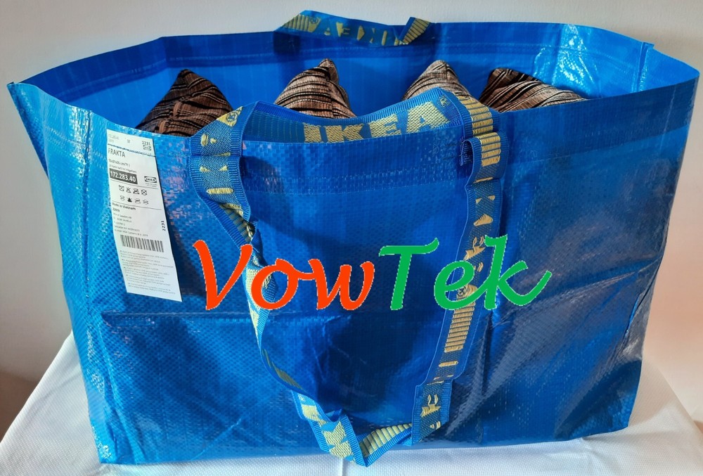 10 IKEA SHOPPING BAG NEW LARGE REUSABLE LAUNDRY TOTE GROCERY STORAGE FRAKTA deal