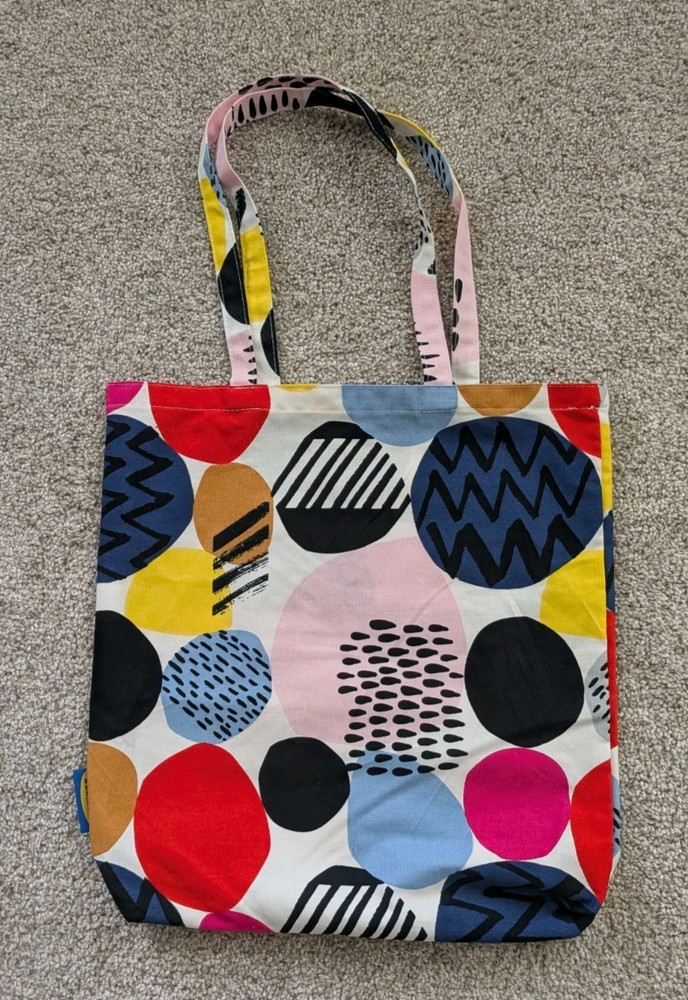 Ikea Multicolor Fabric Tote Bag