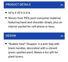 Blue Q SHOPPER Reusable Tote For: Beach Groceries Pet Car Gym Laundry Gift Bag