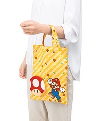 Super Mario Wrapping x Eco Bag Mini Super Mushroom From Japan